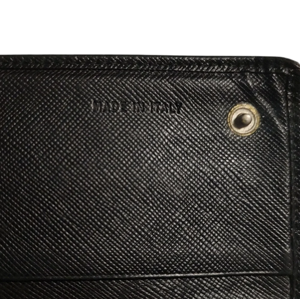 Prada Black Leather Long Wallet